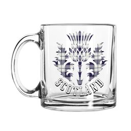 ScotsTee Shop Scottish Alexander of Menstry Dress Modern Scotland Thislte Tartan Glass Mug