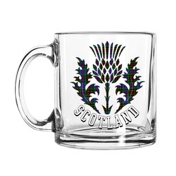 ScotsTee Shop Scottish Brodie Hunting Modern Scotland Thislte Tartan Glass Mug