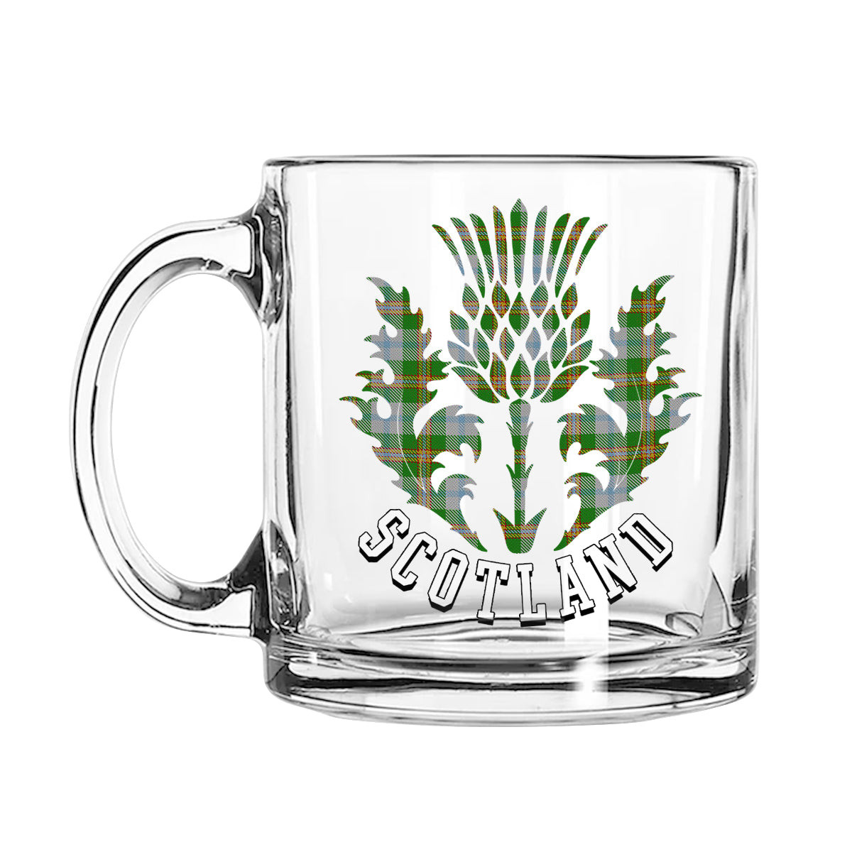ScotsTee Shop Scottish Couper Dress Dalgleish 2 Scotland Thislte Tartan Glass Mug