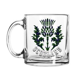 ScotsTee Shop Scottish Campbell of Breadalbane 2 Scotland Thislte Tartan Glass Mug