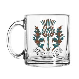 ScotsTee Shop Scottish Cameron Hunting Ancient Scotland Thislte Tartan Glass Mug