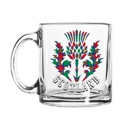 ScotsTee Shop Scottish Cranstoun Dress Modern Scotland Thislte Tartan Glass Mug
