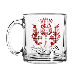 ScotsTee Shop Scottish Cameron Hose Modern Scotland Thislte Tartan Glass Mug