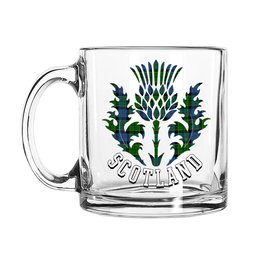 ScotsTee Shop Scottish Forsyth 1795 Scotland Thislte Tartan Glass Mug