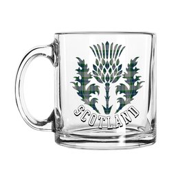 ScotsTee Shop Scottish Fraser Arisaid Scotland Thislte Tartan Glass Mug