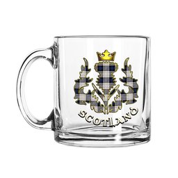 ScotsTee Shop Scottish Fergusson Dress Scotland Thislte Tartan Glass Mug