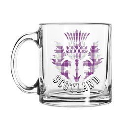 ScotsTee Shop Scottish Dunlop Dress Ancient Scotland Thislte Tartan Glass Mug