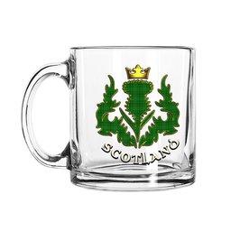ScotsTee Shop Scottish Gates Hunting Scotland Thislte Tartan Glass Mug