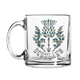 ScotsTee Shop Scottish Livingstone Dress Ancient Scotland Thislte Tartan Glass Mug