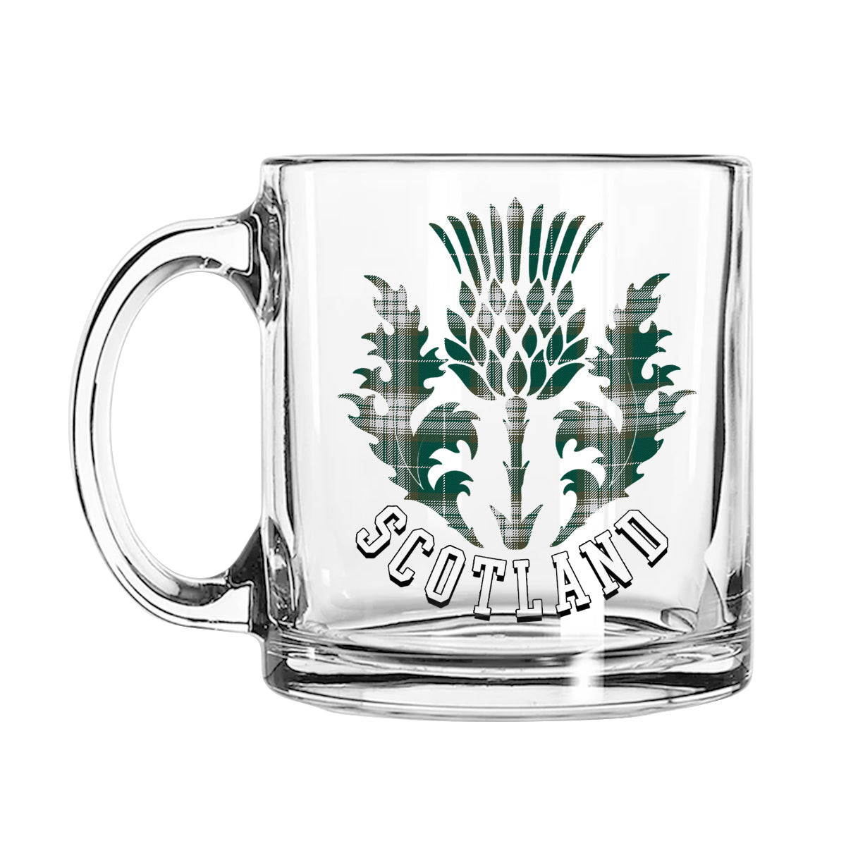 ScotsTee Shop Scottish Kelso Modern Clan Scotland Thislte Tartan Glass Mug