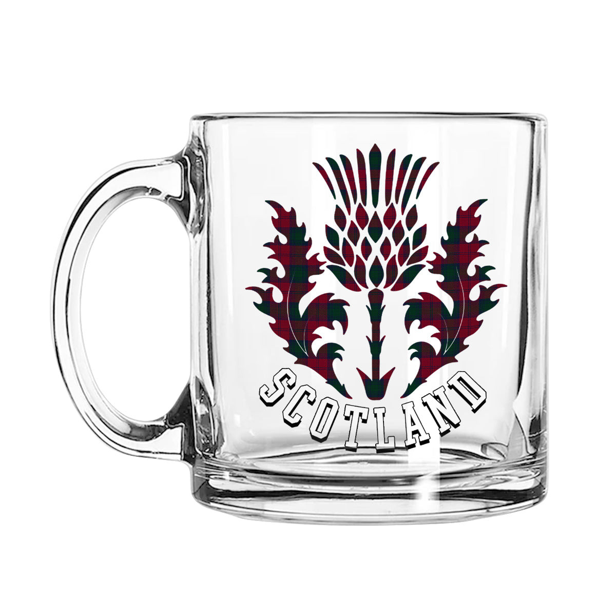 ScotsTee Shop Scottish Lindsay 1 Scotland Thislte Tartan Glass Mug