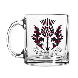 ScotsTee Shop Scottish Lindsay 1 Scotland Thislte Tartan Glass Mug
