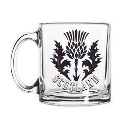 ScotsTee Shop Scottish Jrgensen of Taasingee Scotland Thislte Tartan Glass Mug
