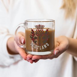 ScotsTee Shop Scottish Livingstone 2 Scotland Thislte Tartan Glass Mug