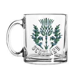 ScotsTee Shop Scottish Melville Modern Scotland Thislte Tartan Glass Mug