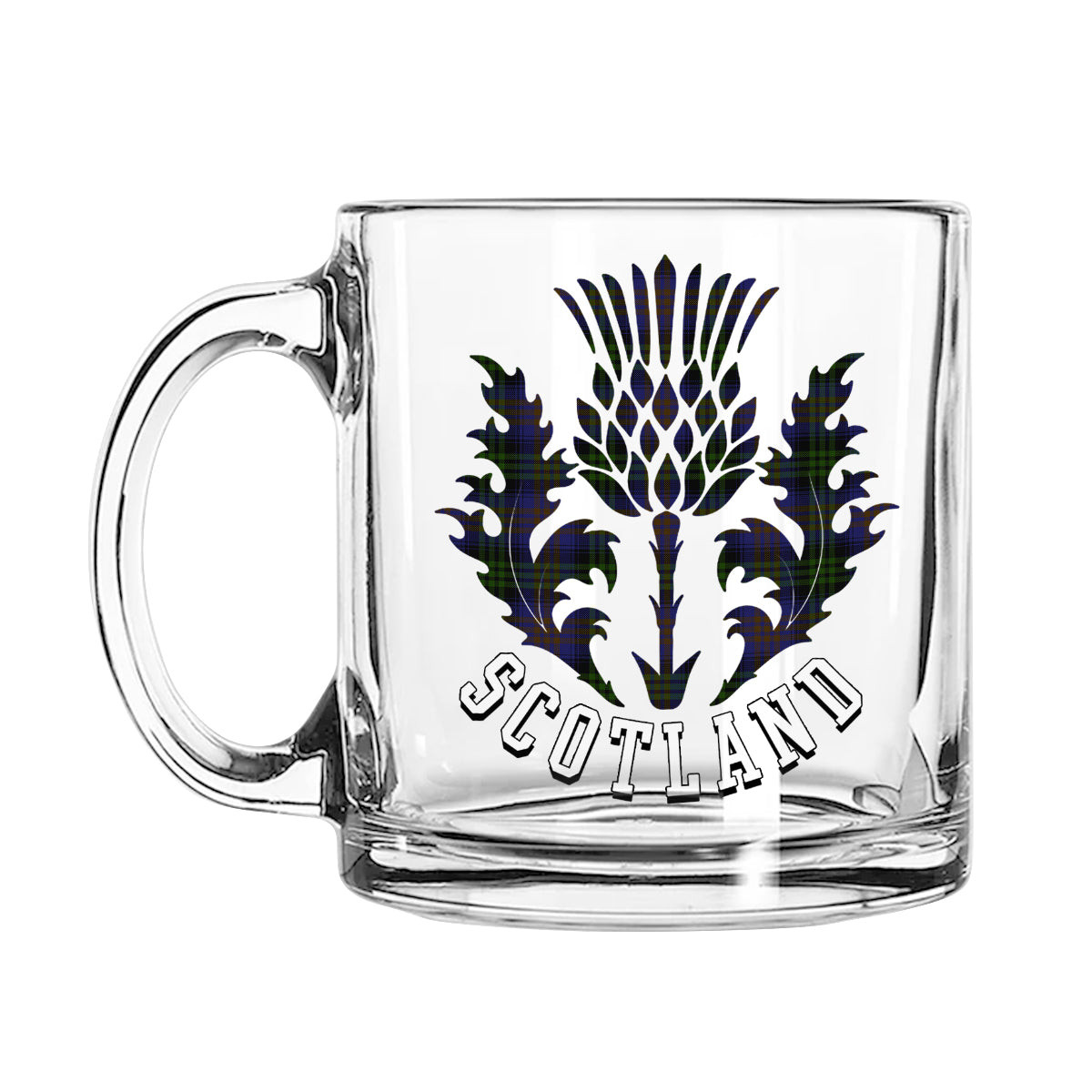 ScotsTee Shop Scottish Lysaght Hunting Scotland Thislte Tartan Glass Mug