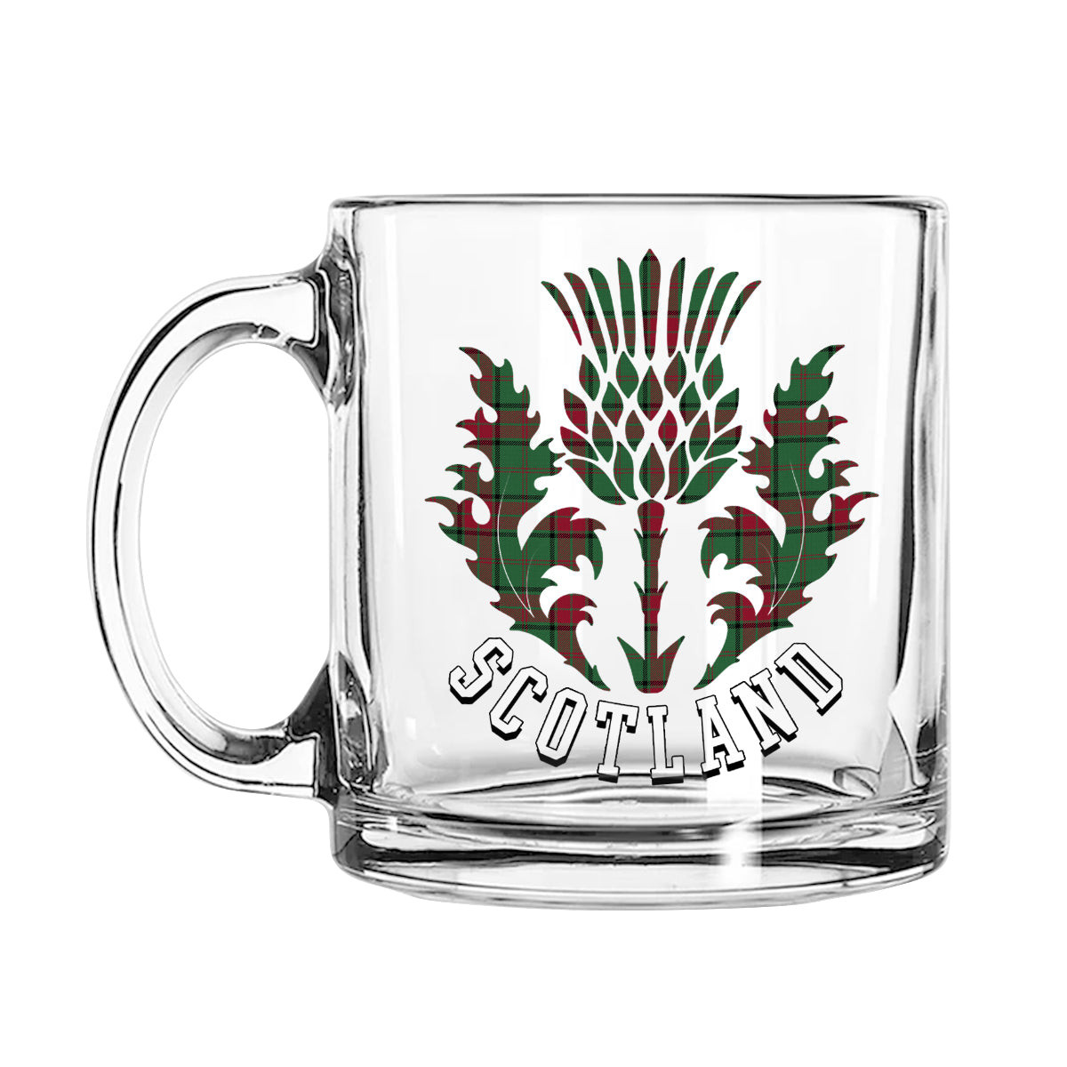 ScotsTee Shop Scottish Maxwell Hunting Modern Scotland Thislte Tartan Glass Mug
