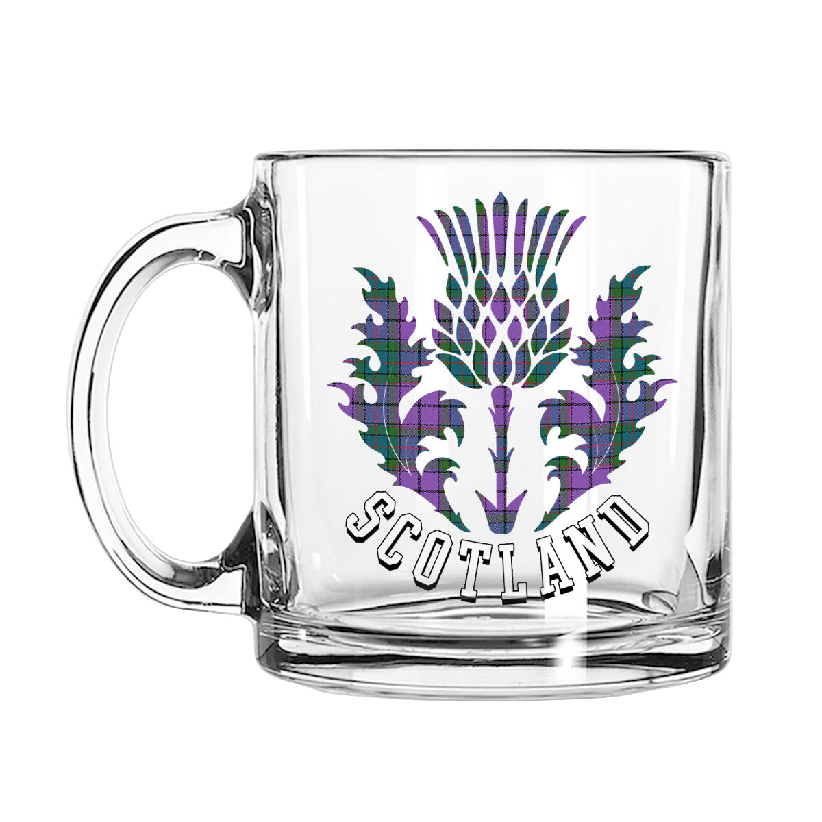 ScotsTee Shop Scottish Wardlaw Ancient Scotland Thislte Tartan Glass Mug