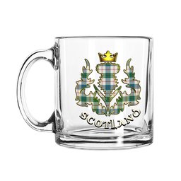 ScotsTee Shop Scottish Guthrie Dress Ancient Scotland Thislte Tartan Glass Mug