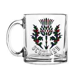 ScotsTee Shop Scottish Young Presidents Organisation Scotland Thislte Tartan Glass Mug