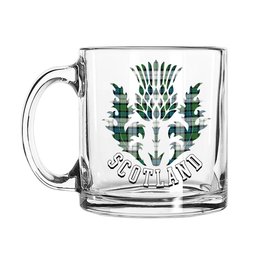 ScotsTee Shop Scottish Graham Dress Ancient Scotland Thislte Tartan Glass Mug