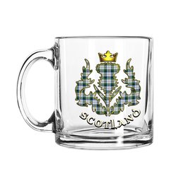 ScotsTee Shop Scottish Mcnaghten Dress Ancient Scotland Thislte Tartan Glass Mug