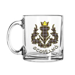 ScotsTee Shop Scottish Innes Red Dress Dance Scotland Thislte Tartan Glass Mug