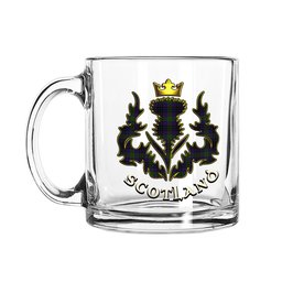 ScotsTee Shop Scottish Lumsden Hunting Scotland Thislte Tartan Glass Mug