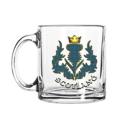ScotsTee Shop Scottish Matheson Hunting Ancient Scotland Thislte Tartan Glass Mug