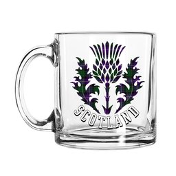 ScotsTee Shop Scottish MacRae Hunting 1 Scotland Thislte Tartan Glass Mug