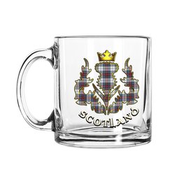 ScotsTee Shop Scottish MacBeth Dress Modern Scotland Thislte Tartan Glass Mug
