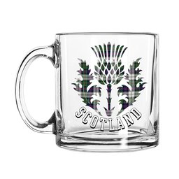 ScotsTee Shop Scottish MacCallum Dress Modern Scotland Thislte Tartan Glass Mug