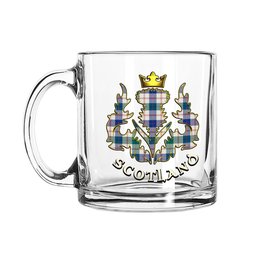 ScotsTee Shop Scottish Guthrie Dress Modern Scotland Thislte Tartan Glass Mug