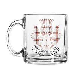 ScotsTee Shop Scottish Young Christina Ancient Scotland Thislte Tartan Glass Mug
