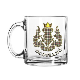 ScotsTee Shop Scottish Stewart Dress Ancient SC Scotland Thislte Tartan Glass Mug