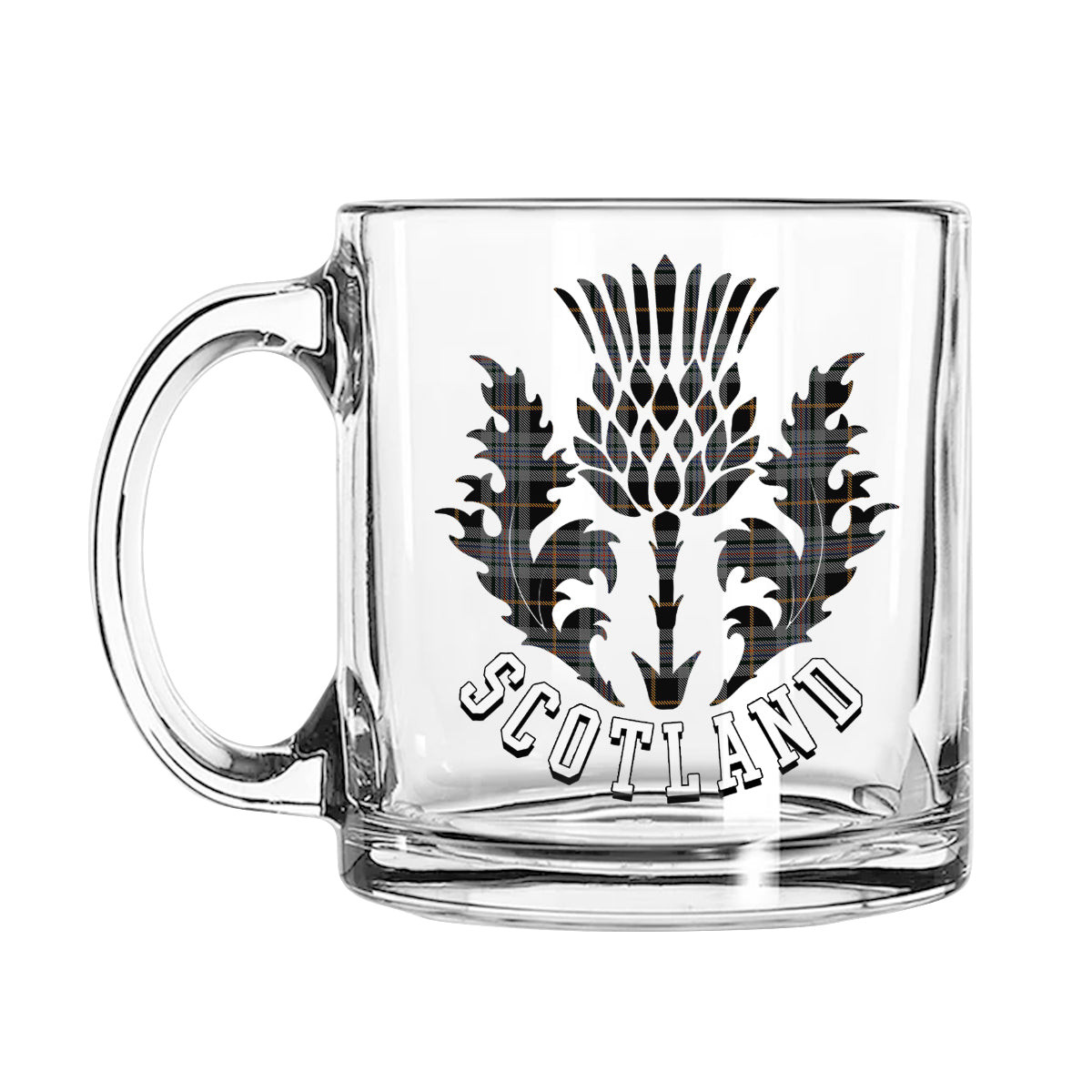 ScotsTee Shop Scottish Turnbull, Dress Bruce Scotland Thislte Tartan Glass Mug