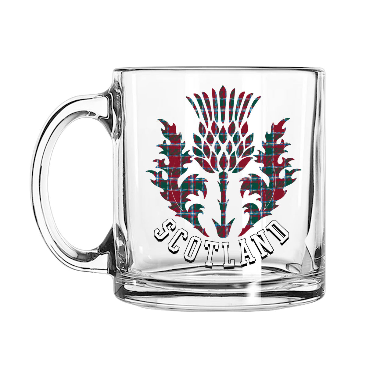 ScotsTee Shop Scottish Spens Modern Clan Scotland Thislte Tartan Glass Mug