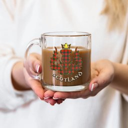 ScotsTee Shop Scottish Turnbull SC Scotland Thislte Tartan Glass Mug