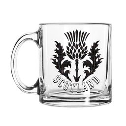 ScotsTee Shop Scottish MacInnes Homecoming Scotland Thislte Tartan Glass Mug