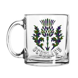 ScotsTee Shop Scottish Stewart of Appin Hunting Modern Scotland Thislte Tartan Glass Mug