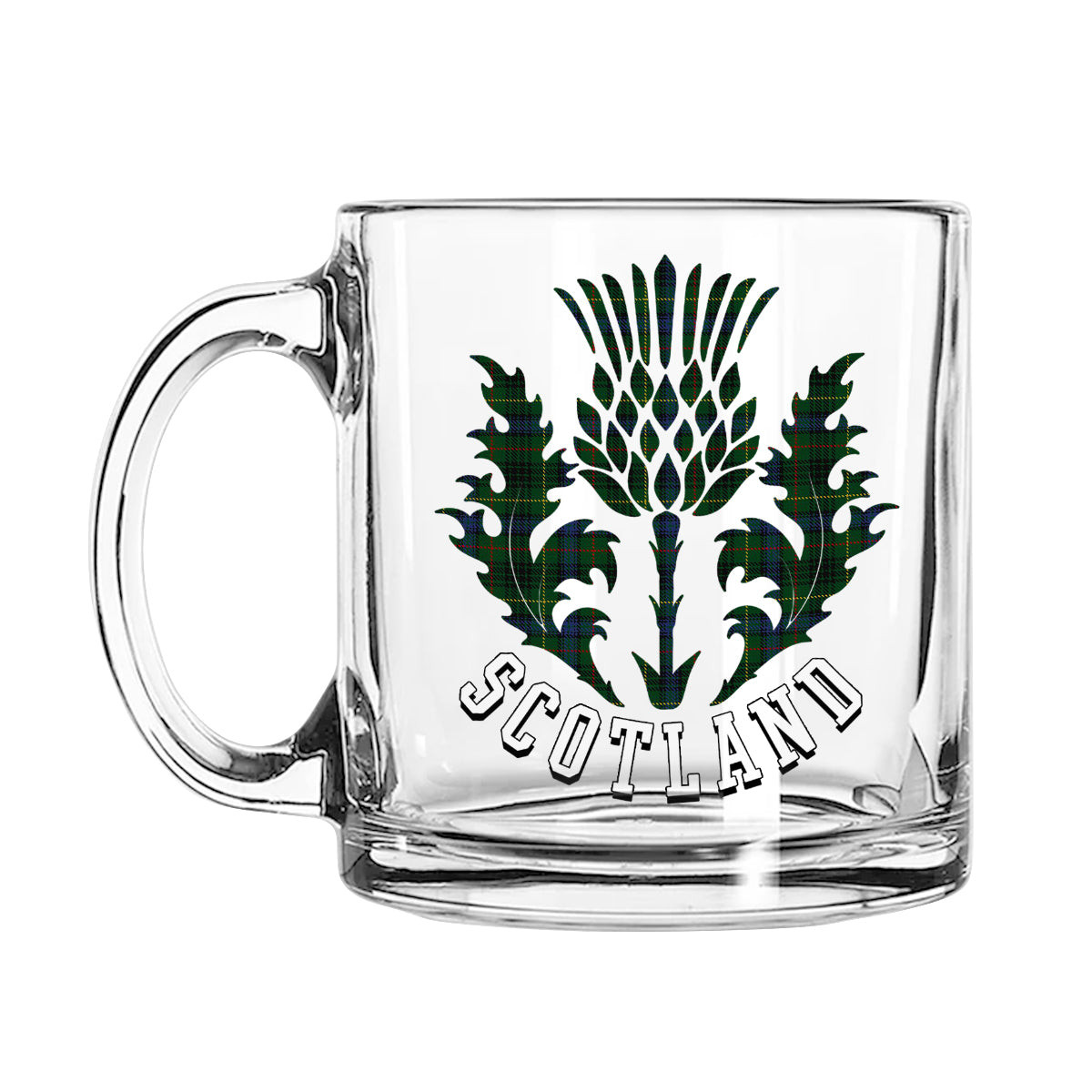 ScotsTee Shop Scottish Stewart Hunting 1 Scotland Thislte Tartan Glass Mug