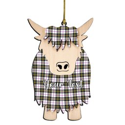 ScotsTee Shop Scottish McPherson Dress Modern Couple Tartan Highland Cow Ornament Acrylic