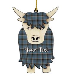 ScotsTee Shop Scottish McTavish Dress Couple Tartan Highland Cow Ornament Acrylic