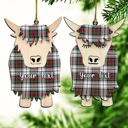 ScotsTee Shop Scottish McDuff Dress Modern Couple Tartan Highland Cow Ornament Acrylic