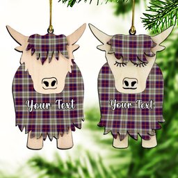 ScotsTee Shop Scottish Walker Dress Couple Tartan Highland Cow Ornament Acrylic