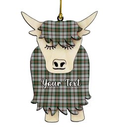 ScotsTee Shop Scottish Scott Dress 2 Couple Tartan Highland Cow Ornament Acrylic