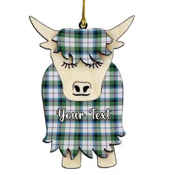 ScotsTee Shop Scottish McNaughton Dress Ancient Couple Tartan Highland Cow Ornament Acrylic