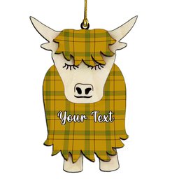 ScotsTee Shop Scottish Houston Couple Tartan Highland Cow Ornament Acrylic