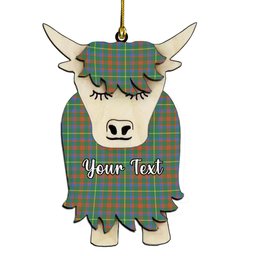 ScotsTee Shop Scottish MacKintosh Hunting Ancient Couple Tartan Highland Cow Ornament Acrylic