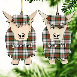 ScotsTee Shop Scottish McDuff Dress Ancient Couple Tartan Highland Cow Ornament Acrylic